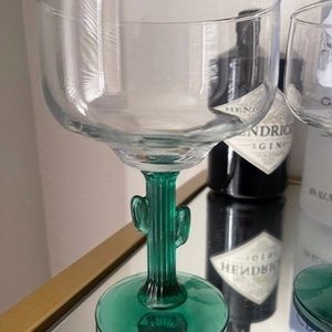 Libbey Cactus Margarita Glasses.- set of 4